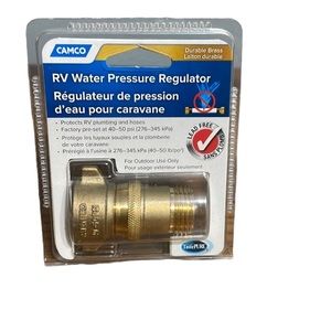 CAMCO 40055 TastePURE RV Water Pressure Brass Regulator